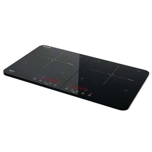 Plaque induction Camry CR 6514 2 zones 3500 W verre noir contrôle tactile