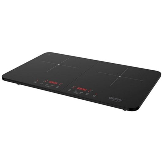Plaque induction Camry CR 6514 2 zones 3500 W verre noir contrôle tactile