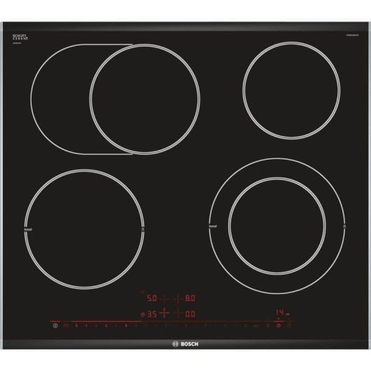 Plaque vitrocéramique Bosch Serie 8 PKN675DP1D 4 zones contrôle tactile