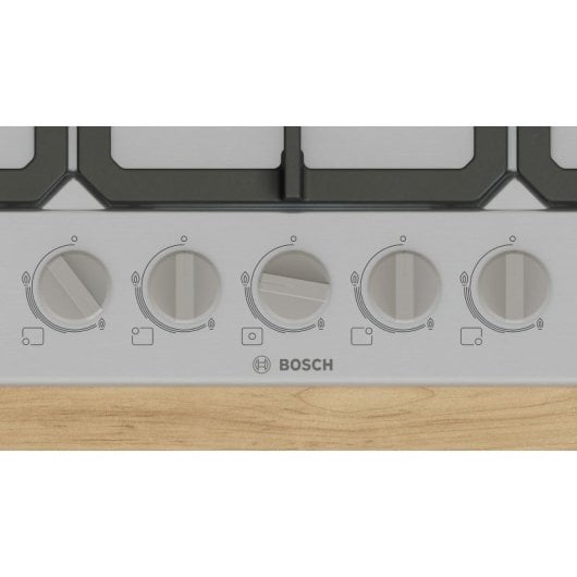 Plaque de cuisson Bosch PGQ7B5K90 inox 75 cm gaz 5 zones intégrée
