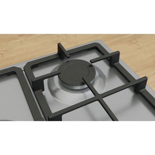 Plaque de cuisson Bosch PGQ7B5K90 inox 75 cm gaz 5 zones intégrée