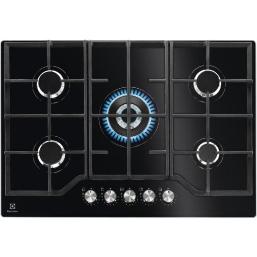 Placa a Gás Electrolux KGG75362K Integrada 74 cm 5 Zonas Preto