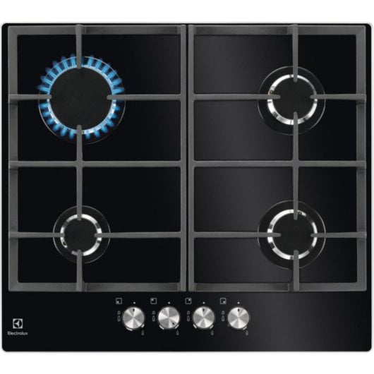 Placa a Gás Electrolux KGG6426K Vidro Preto 4 queimadores 56 cm Integrada