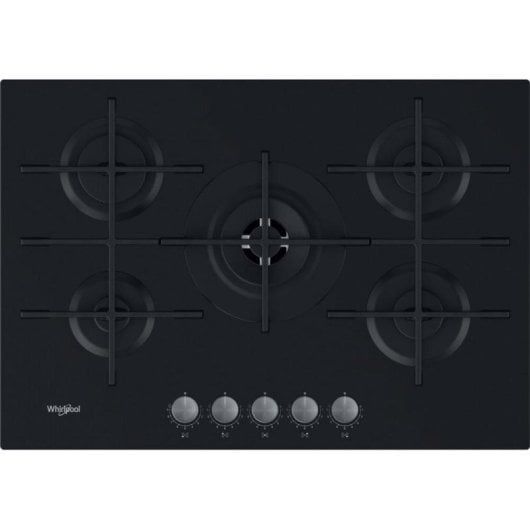Encimera de gas Whirlpool AKWL 728/NB Negro integrado vidrio 5 zonas 75 cm
