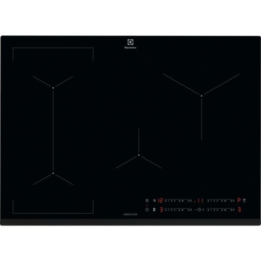 Placa de indução Electrolux EIV734 4 zonas 68 cm vidro preto integrada