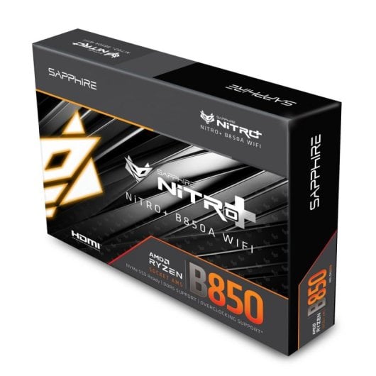 Carte mère Sapphire NITRO+ B850A WIFI 7 B850 AM5 DDR5 micro ATX Wi-Fi 7 RGB