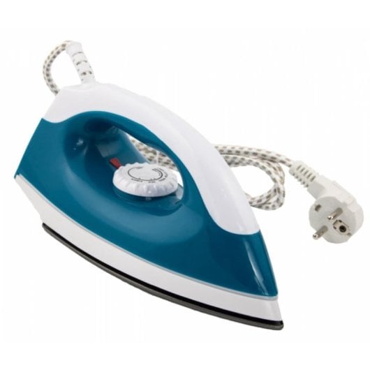 Ferro de viagem Esperanza TRAVEL IRON SMOOTHER 1200W azul branco soleplate antiaderente