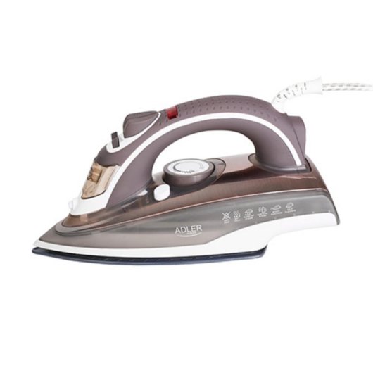 Plancha Adler AD 5030 suela cerámica 3000W vapor continuo 0.31L