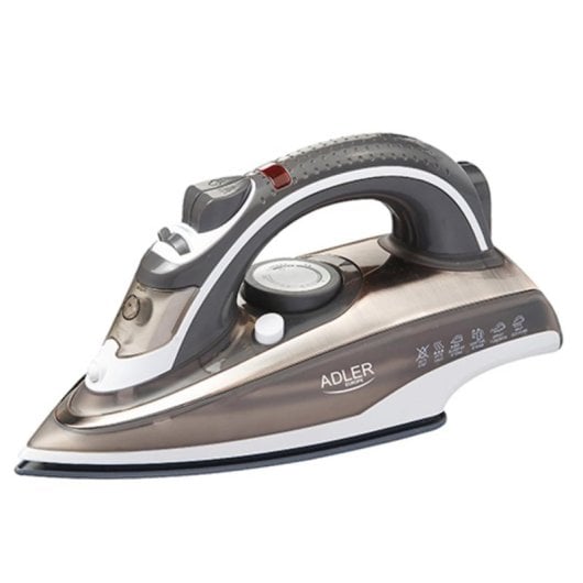 Plancha Adler AD 5030 suela cerámica 3000W vapor continuo 0.31L