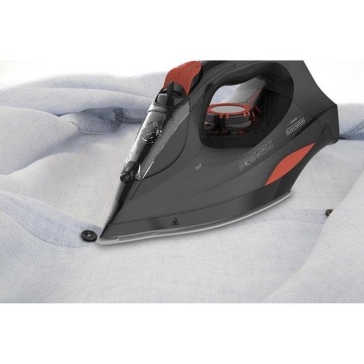 Plancha a vapor Black & Decker BXIR3000E suela cerámica 3000W negro naranja