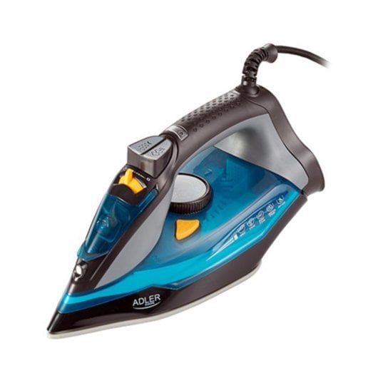 Plancha Adler AD 5032 Suela Cerámica 2400W Vapor Antigoteo 1,5 m