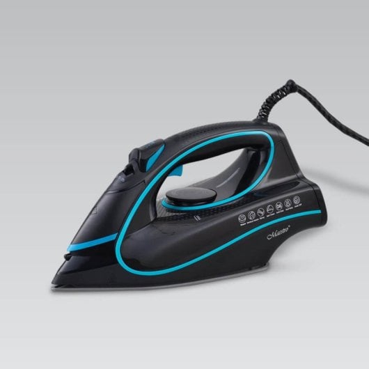 Ferro a vapor-seco Maestro MR-310C cerâmica 2400 W preto azul