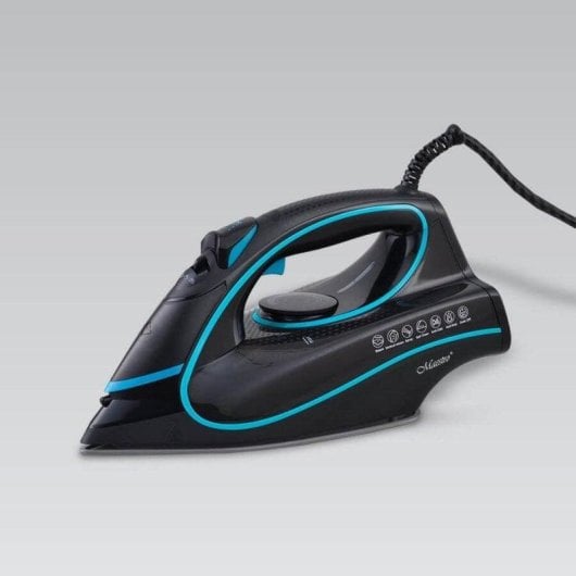 Bügeleisen Maestro MR-310C Keramiksohle 2400W Schwarz Blau Dampffunktion