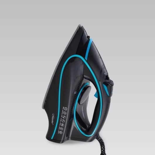 Ferro a vapor-seco Maestro MR-310C cerâmica 2400 W preto azul