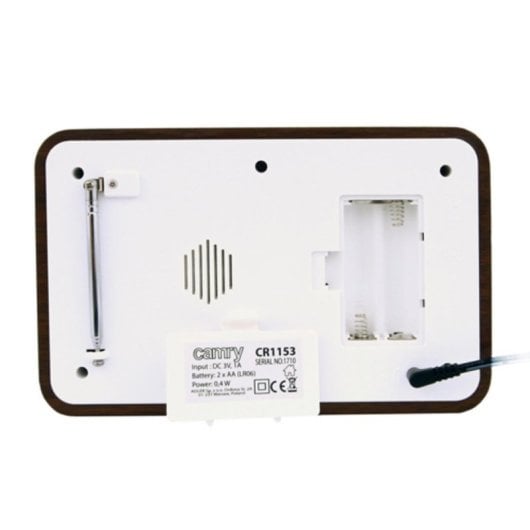 Radio portátil Camry CR 1153 Digital FM LCD Termómetro Alarma Marrón