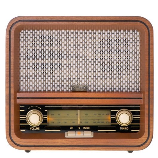 Radio Personal Camry CR 1188 Analógica AM FM 10 W Madera Bluetooth USB AC