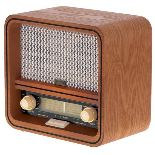 Radio Personal Camry CR 1188 Analógica AM FM 10 W Madera Bluetooth USB AC