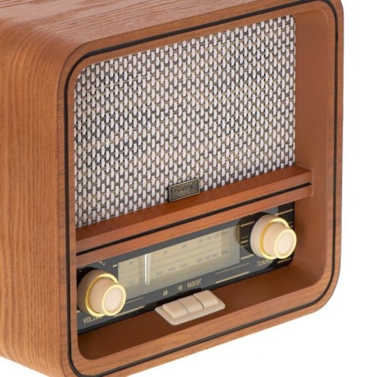 Radio Personal Camry CR 1188 Analógica AM FM 10 W Madera Bluetooth USB AC