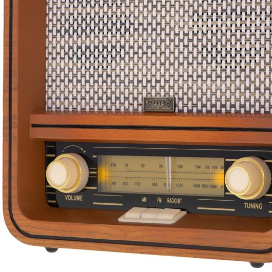 Radio Personal Camry CR 1188 Analógica AM FM 10 W Madera Bluetooth USB AC