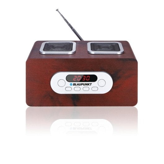 Radio portátil Blaupunkt PP5BR FM 6 W LED madera SD MP3