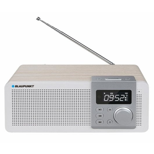 Radio portátil Blaupunkt PP14BT Bluetooth 6W USB MicroSD madera y blanco