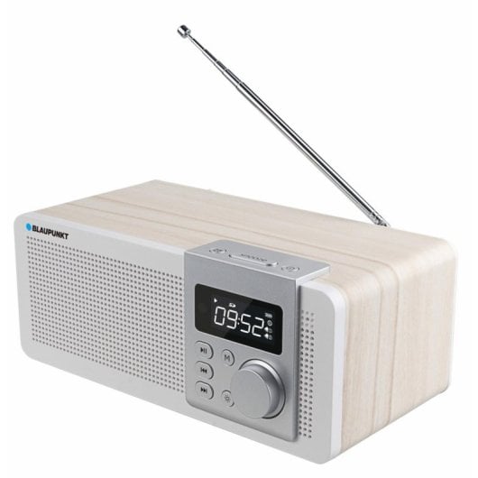 Radio portátil Blaupunkt PP14BT Bluetooth 6W USB MicroSD madera y blanco
