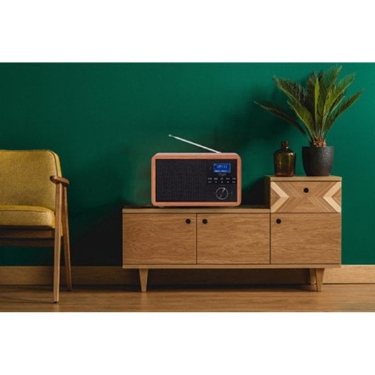 Radio portable Adler AD 1184 numérique DAB+ AM FM Bluetooth 15 W bois