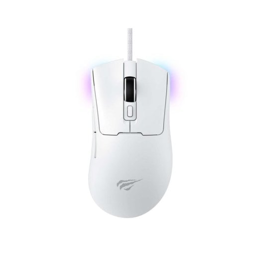 Maus Havit 6950676229820 Kabel 12000 DPI Weiß 7 Tasten Gaming