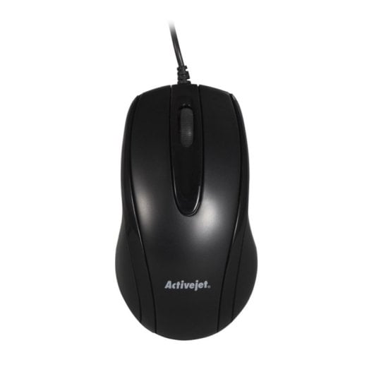 Souris Activejet AMY-083 filaire USB 1000 DPI ambidextre noire Plug and Play