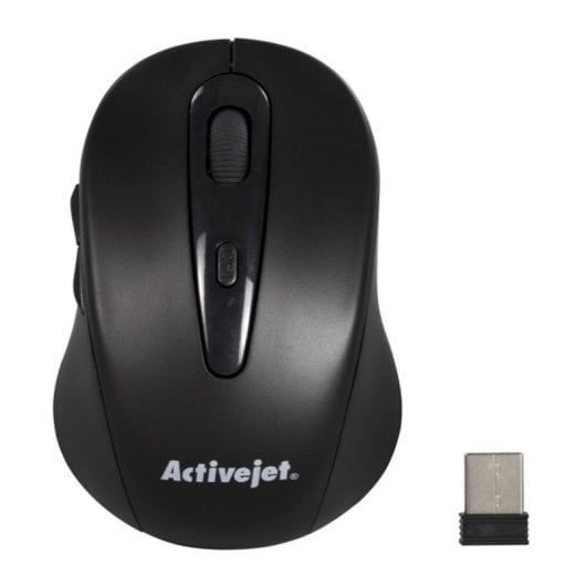 Maus Activejet AMY-213 RF Wireless 1600DPI Schwarz Ambidextrous 6 Tasten