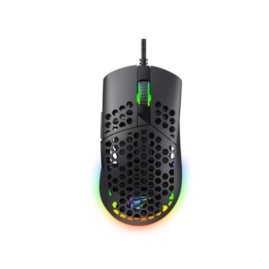 Mouse Havit MS1036 USB 7200 DPI Nero Ambidestro 7 Pulsanti Illuminazione RGB
