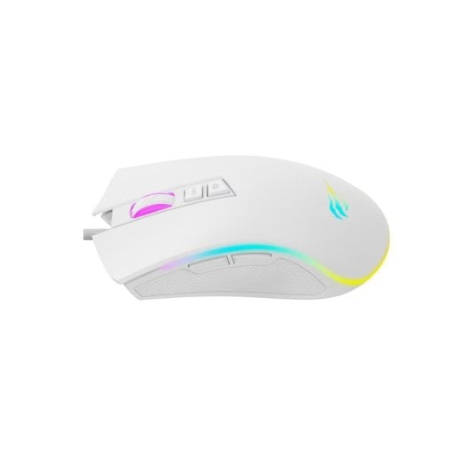 Maus Havit MS1034 USB 4800DPI Weiß Ergonomisch 7 programmierbare Tasten