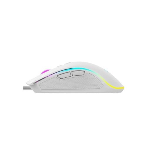 Maus Havit MS1034 USB 4800DPI Weiß Ergonomisch 7 programmierbare Tasten