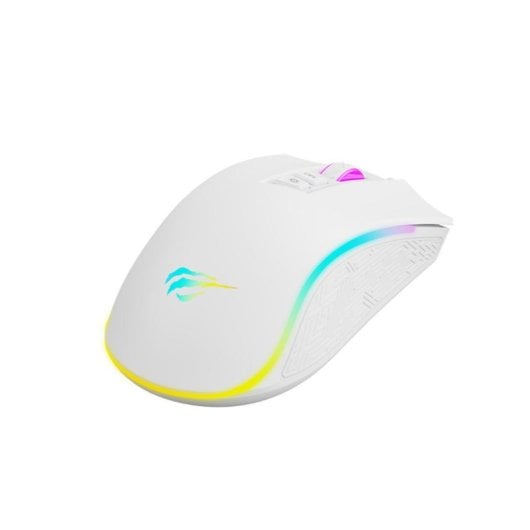 Maus Havit MS1034 USB 4800DPI Weiß Ergonomisch 7 programmierbare Tasten