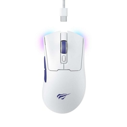 Maus Havit 6950676229837 Wireless/Bluetooth/USB 10000DPI Weiß 7 Tasten RGB