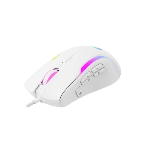 Mouse Havit MS1033 USB 8000 DPI Bianco 9 Pulsanti Programmabili Gaming