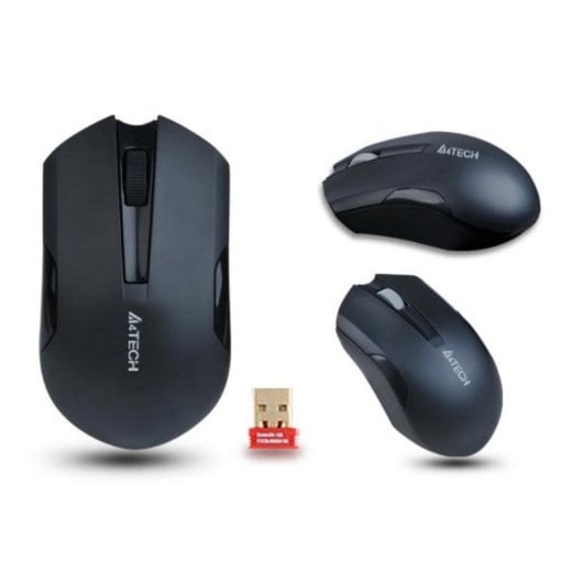 Souris A4Tech G3-200N sans fil RF 1000 DPI noire ambidextre V-Track