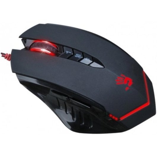 Maus A4Tech V8M USB Optisch 3200DPI Schwarz Rot 8 Tasten mit Speicher