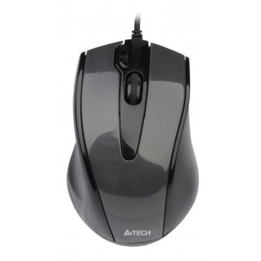 Maus A4Tech N-500F USB V-Track 1600DPI Schwarz Grau Plug and Play