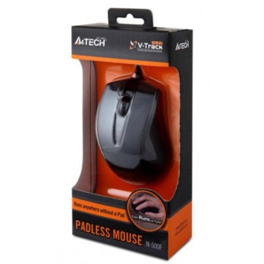 Maus A4Tech N-500F USB V-Track 1600DPI Schwarz Grau Plug and Play