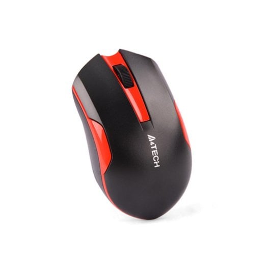 Maus A4Tech G3-200N RF Wireless 1000 DPI Schwarz Rot Ergonomisch Ambidextrous