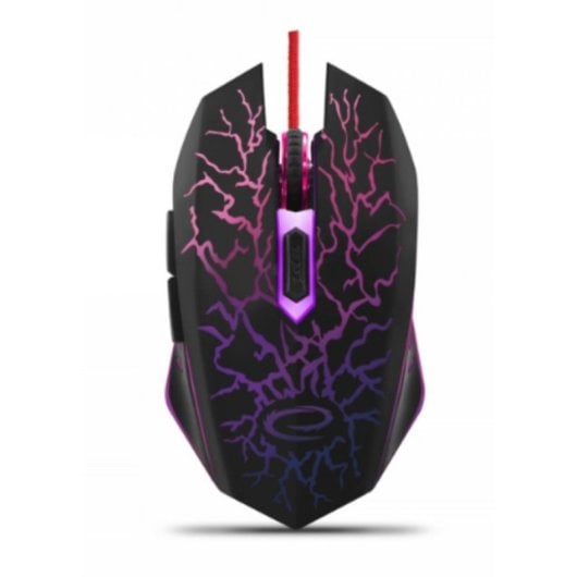 Maus Esperanza EGM211R USB kabelgebunden 2400 DPI Multicolor RGB 6 Tasten Rechtshänder