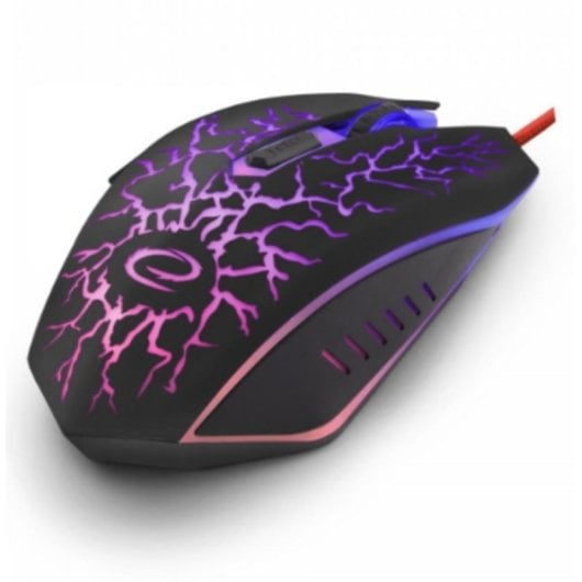 Maus Esperanza EGM211R USB kabelgebunden 2400 DPI Multicolor RGB 6 Tasten Rechtshänder