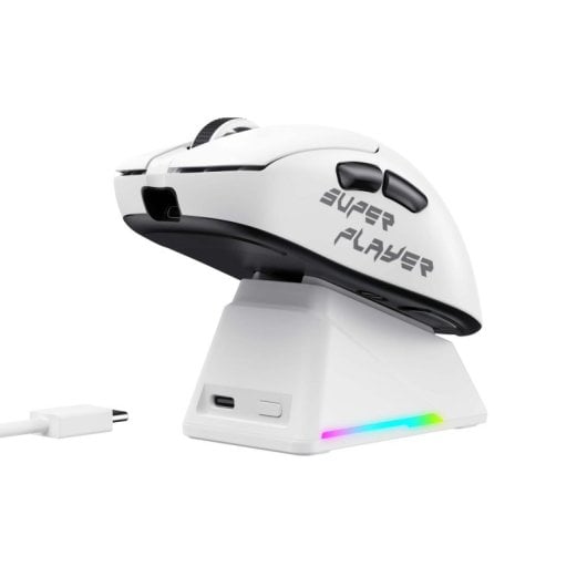 Souris Havit StarBlaze-1 Filaire Sans Fil 26000 DPI Noir Blanc 6 Boutons Léger
