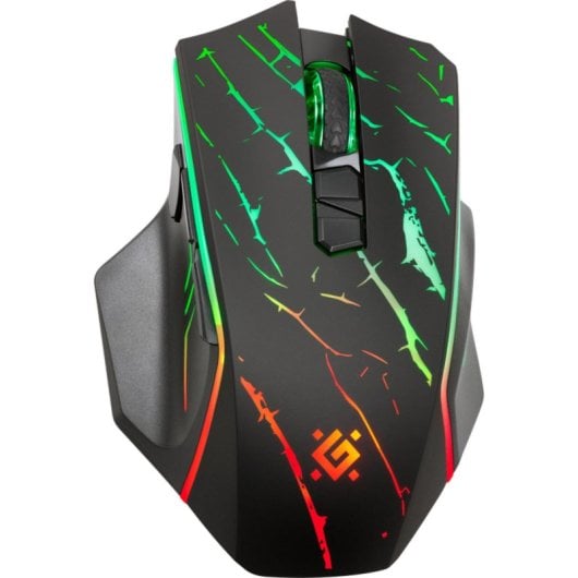 Ratón Defender URAN GM-503 RF Wireless 3200DPI Nero RGB 8 Pulsanti Programmabile