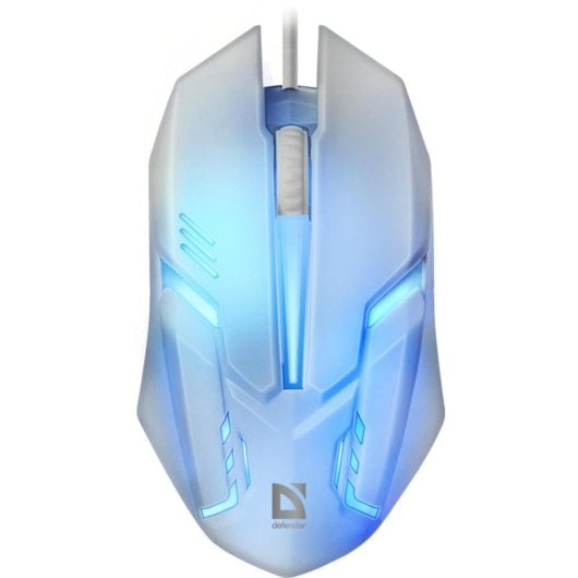 Mouse Defender Cyber MB-560L USB 1200 DPI Bianco Illuminazione RGB