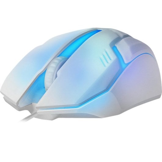 Mouse Defender Cyber MB-560L USB 1200 DPI Bianco Illuminazione RGB