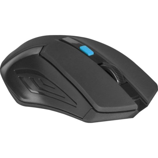 Mouse Defender ACCURA MM-275 Wireless RF 1600 DPI Nero Blu Ergonomico 6 Tasti
