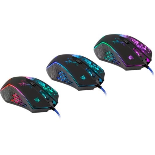 Mouse Defender SIN'SISTER GM-933 USB 7200 DPI Nero RGB 6 Pulsanti Gaming Ergonomico