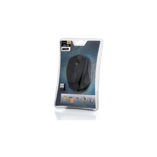 Maus iBox i005 PRO RF Wireless 1600 DPI Schwarz Laser Ambidextrous Nano-Receiver